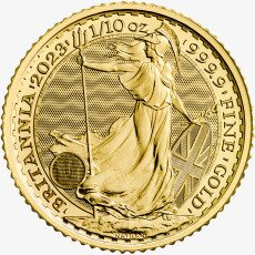 1/10 oz Britannia Charles III Goldmünze | 2023