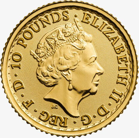 Золотая монета Британия 1/10 унции 2018 (Britannia)