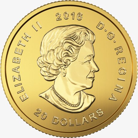 1/10 oz Growling Cougar 999.99 Gold Coin