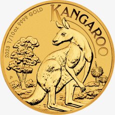 Золотая монета Наггет Кенгуру 1/10 унции 2023 (Nugget Kangaroo)