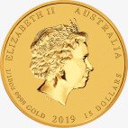 1/10 Uncji Lunar II Rok Świni Złota Moneta | 2019