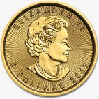 1/10 Uncji Liść Klonowy Złota Moneta | 2017