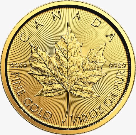 1/10 oz Maple Leaf Gold Coin (2018)
