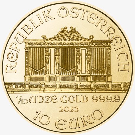 1/10 oz Vienna Philharmonic Gold Coin | 2023