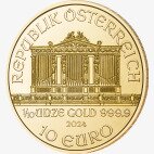 Золотая монета Венская Филармония 1/10 унции 2024 (Vienna Philharmonic)