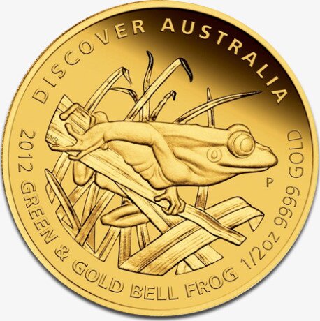1/2 oz Green & Gold Bellfrog "Discover Australia" | Gold | Proof | 2012