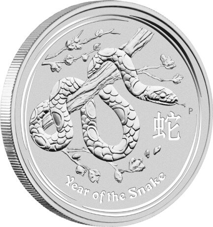 Серебряная монета Лунар II Год Змеи 1/2 унции 2013 (Lunar II Snake)