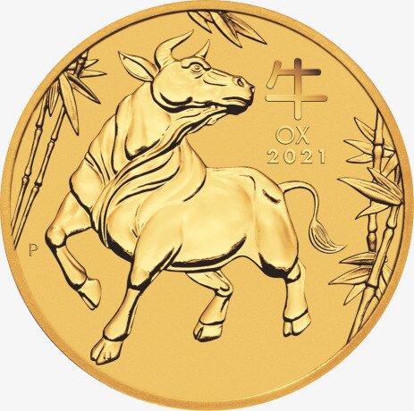 1/2 oz Lunar III Ox Gold Coin (2021)