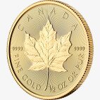 1/2 oz moneta d'oro Maple Leaf (2019)