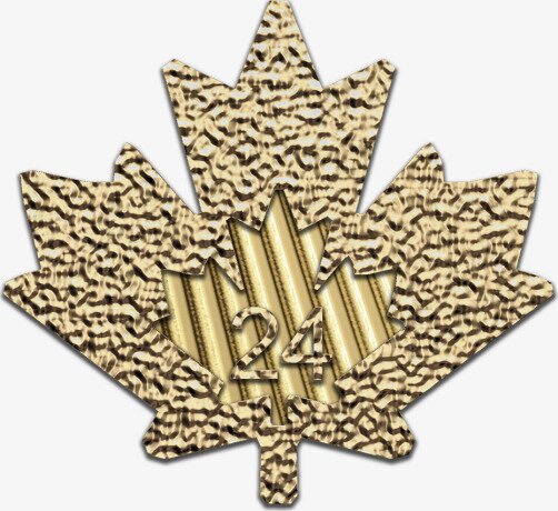 Золотая монета Канадский кленовый лист 1/2 унции 2024