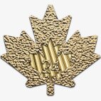 Золотая монета Канадский кленовый лист 1/2 унции 2024