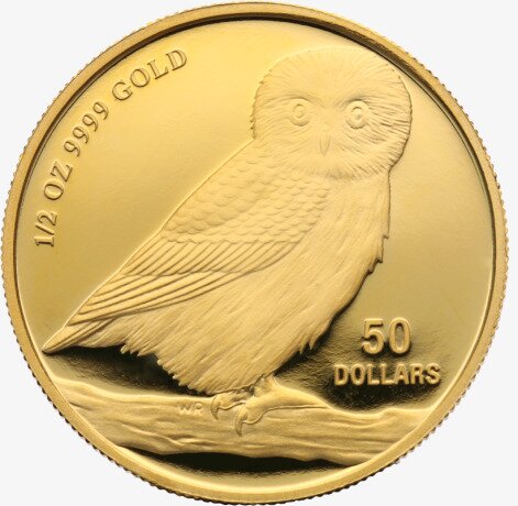 1/2 oz Tuvalu Owl | Gold | mixed years