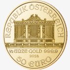 Золотая монета Венская Филармония 1/2 унции 2024 (Vienna Philharmonic)