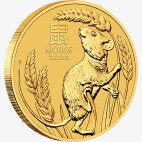 1/20 oz Lunar III Mouse Gold Coin (2020)