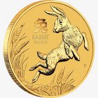 Золотая монета Лунар III Год Кролика 1/20 унции 2023 (Lunar III Rabbit)