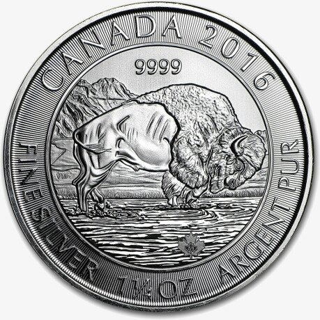 1.25 oz Canadian Bison Silver Coin (2016)