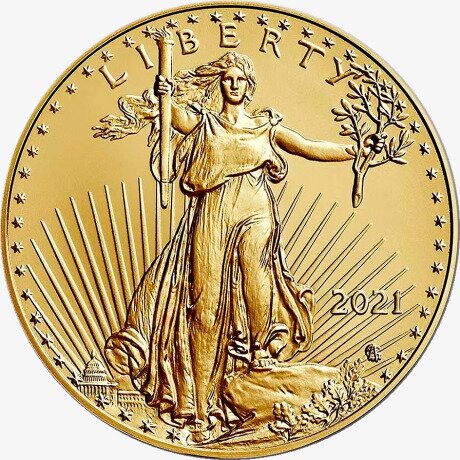 1/4 oz American Eagle d' or (2021) nouveau design