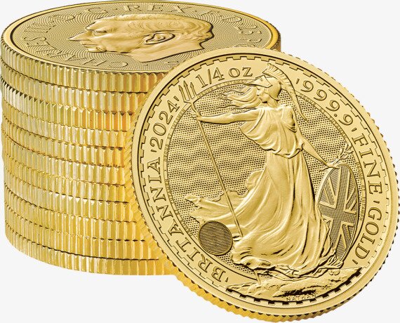 1/4 oz Britannia Karol III Złota Moneta | 2024