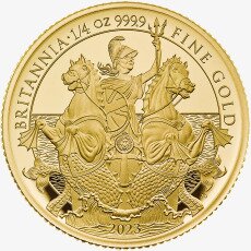 1/4 Uncja Britannia Karol III Złota Moneta | Proof | 2023