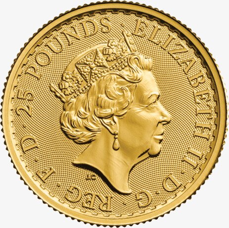 Золотая монета Британия 1/4 унции 2018 (Britannia)
