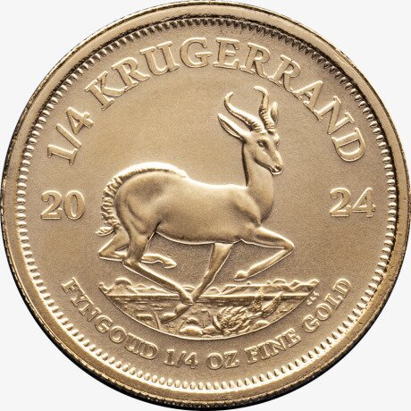 Крюгерранд (Krugerrand) 1/4 унции 2024 Золотая инвестиционная монета