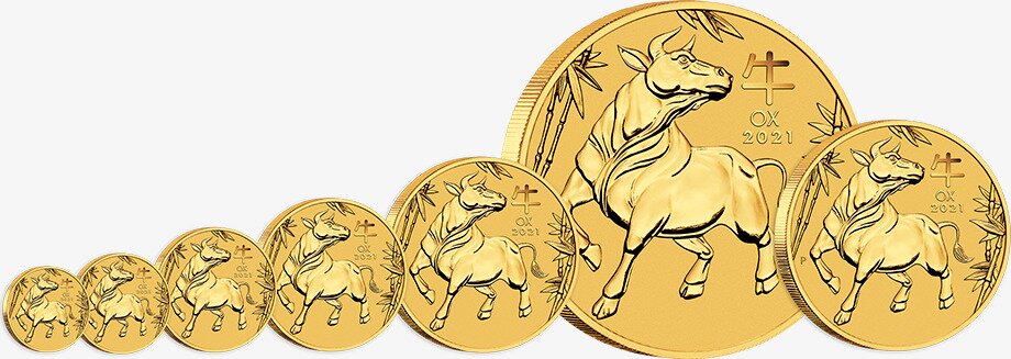 1/4 oz Lunar III Ox Gold Coin (2021)