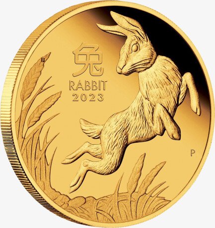 1/4 oz Lunar III Rabbit | Gold | 2023