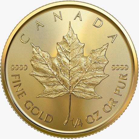 1/4 oz moneta d'oro Maple Leaf (2021)