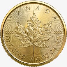 Золотая монета Канадский кленовый лист 1/4 унции 2023 (Gold Maple Leaf)