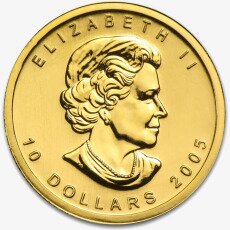 Канадский кленовый лист 1/4 унции разных лет Золотая монета (Maple Leaf)