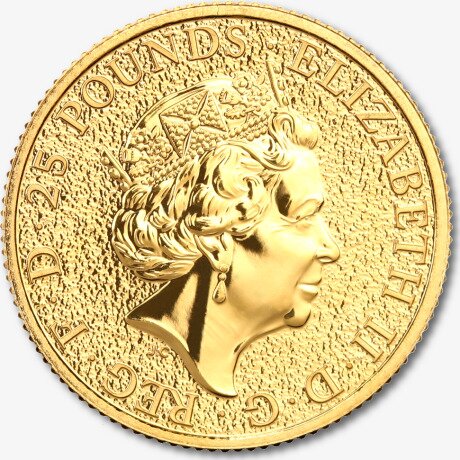 1/4 oz Queen's Beasts Lion Gold Coin (2016)