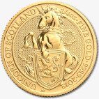 1/4 oz Queen's Beasts Unicorn Gold Coin (2018)