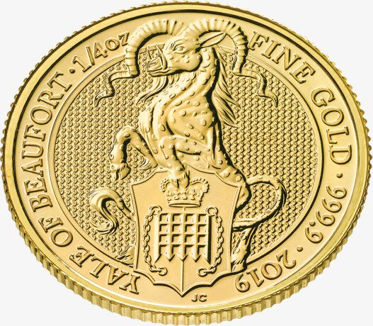 1/4 oz Queen's Beasts Yale of Beaufort Gold Coin (2019)