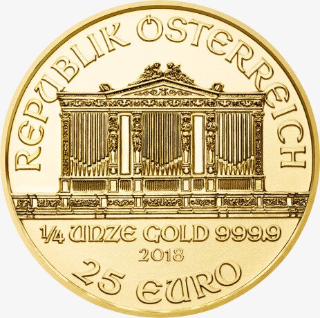 1/4 oz Vienna Philharmonic Gold Coin (2018)