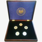 1 Goldmark | Set with all five mint marks | 2001