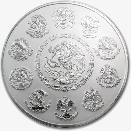Серебряная Монета Ацтекский Календарь 1кг 2011 (Aztec Calendar)