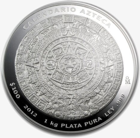 1 Kilo Calendario Azteca | Plata | 2012