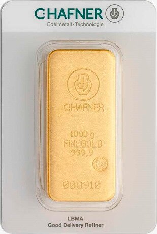 Золотой слиток C.Hafner 1 кг