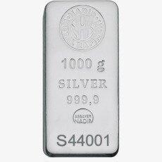 1 Kilo Silver Bar | Nadir Metal Rafineri