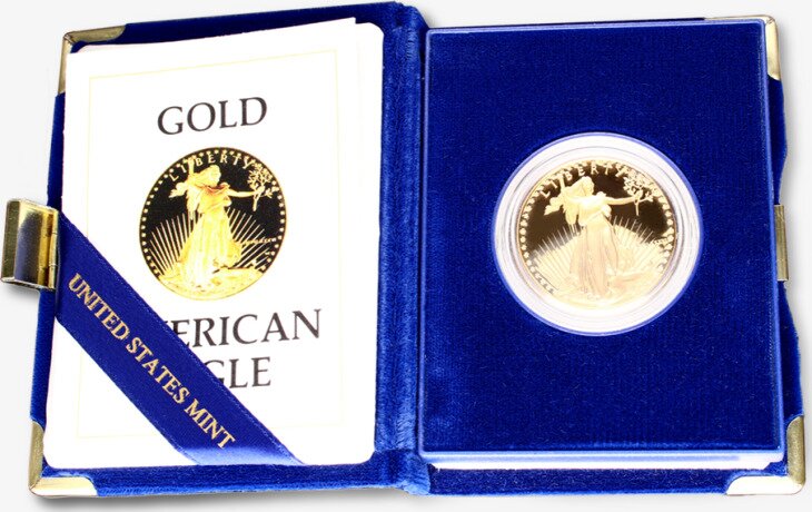 1 oz American Eagle | Oro | Sfondo a Specchio Proof | 2013