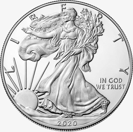 1 Uncja Amerykański Orzeł Srebrna Moneta | 2020