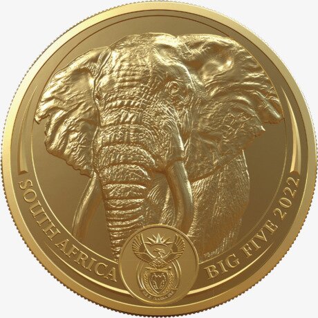 1 oz Big 5 Elephant Goldmünze | 2022