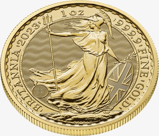 1 Uncja Britannia Karol III Złota Moneta | 2023