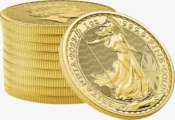 1 Uncja Britannia Elżbieta II Złota Moneta | 2023