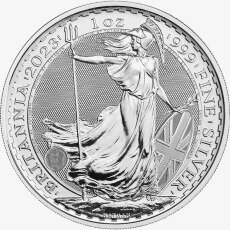 1 Uncja Britannia Elżbieta II Srebrna Moneta | 2023