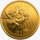 Зов дикой Природы Золотой Лось 1 унция 99999 2019 (Gold Moose)