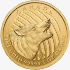 1 oz Call of the Wild Howling Wolf | Gold | 2014