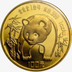 Золотая монета Китайская Панда 1 унция 1986 (China Panda)