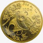Золотая монета Китайская Панда 1 унция 1992 (China Panda)