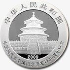 1 oz Panda China Especial 30 años Monedas Chinas | Plata | 2009